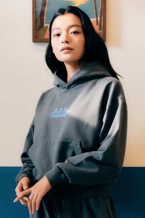 [BIG WAVE] PENGUIN SURF CLUB CROPPED HOODIE (2 COLORS)