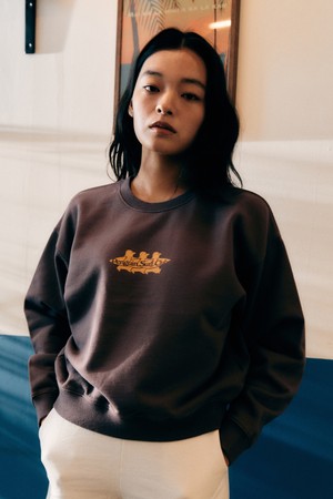 [BIG WAVE] PENGUIN SURF CLUB CROPPED SWEATSHIRT (2 COLORS)