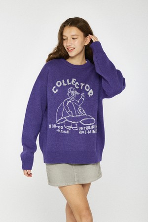 [BIG WAVE] COLLECTOR KNIT (ULTRA VIOLET)