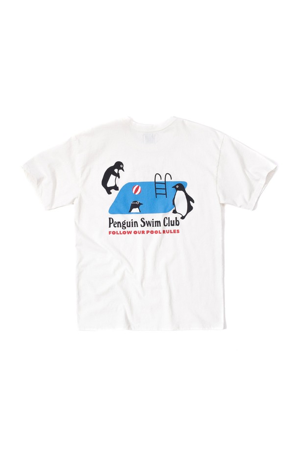 BIG WAVE - 반팔티셔츠 - [BIG WAVE] POOL RULES BY BIG WAVE T-SHIRT (OFF WHITE)