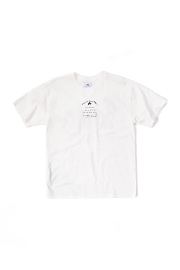 BIG WAVE - 반팔티셔츠 - [BIG WAVE] POOL RULES BY BIG WAVE T-SHIRT (OFF WHITE)