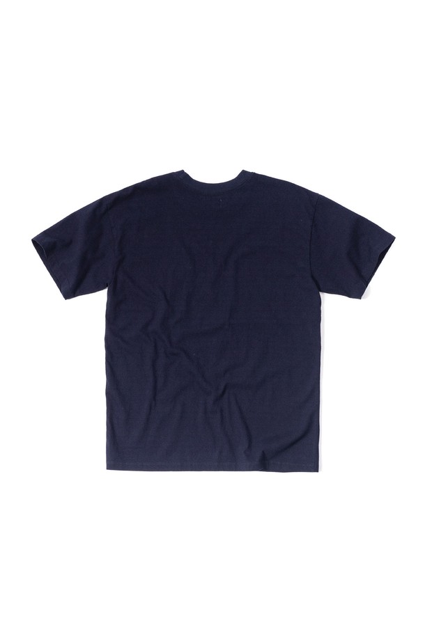 BIG WAVE - 반팔티셔츠 - [BIG WAVE] PENGUIN SWIM POOL CLUB T-SHIRT (PEONY NAVY)