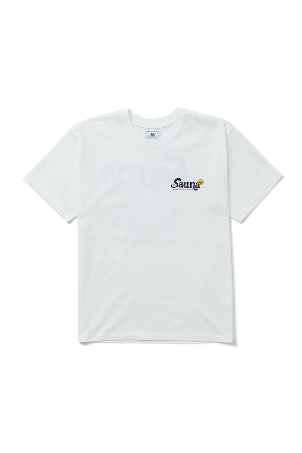 BIG WAVE - 반팔티셔츠 - [BIG WAVE] HAVE A NICE SAUNA TEE (OFF WHITE)