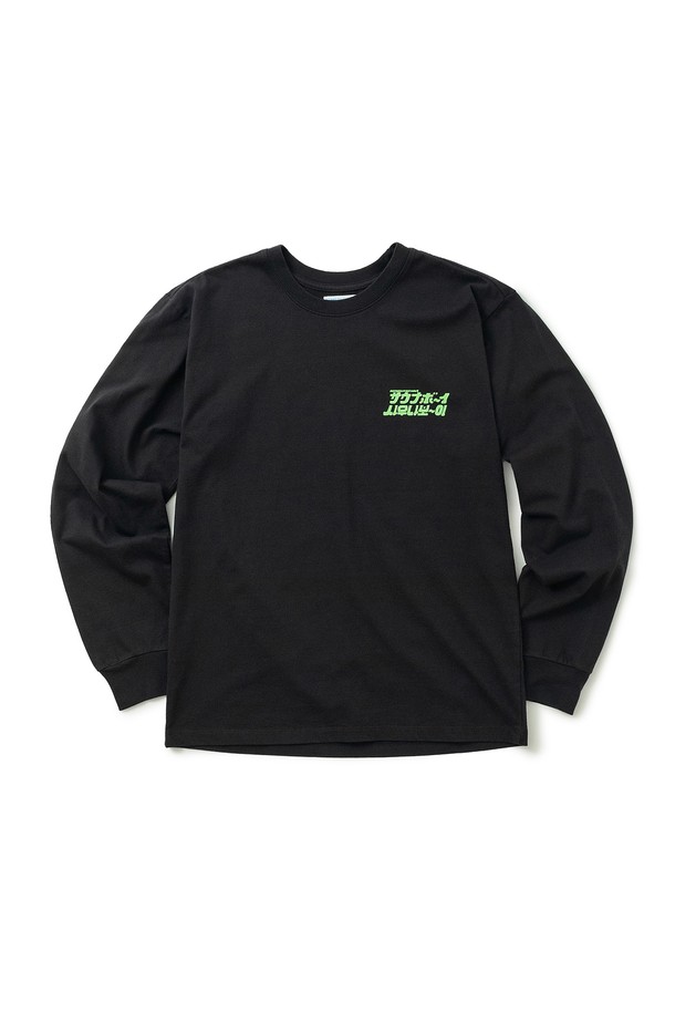 BIG WAVE - 긴팔티셔츠 - [BIG WAVE] MOK YORKER L/S TEE (WARM SLATE)