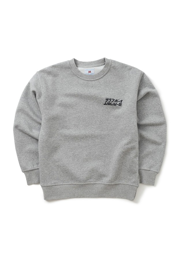 BIG WAVE - 긴팔티셔츠 - [BIG WAVE] MOK YORKER SWEATSHIRT (SPORTS GREY)