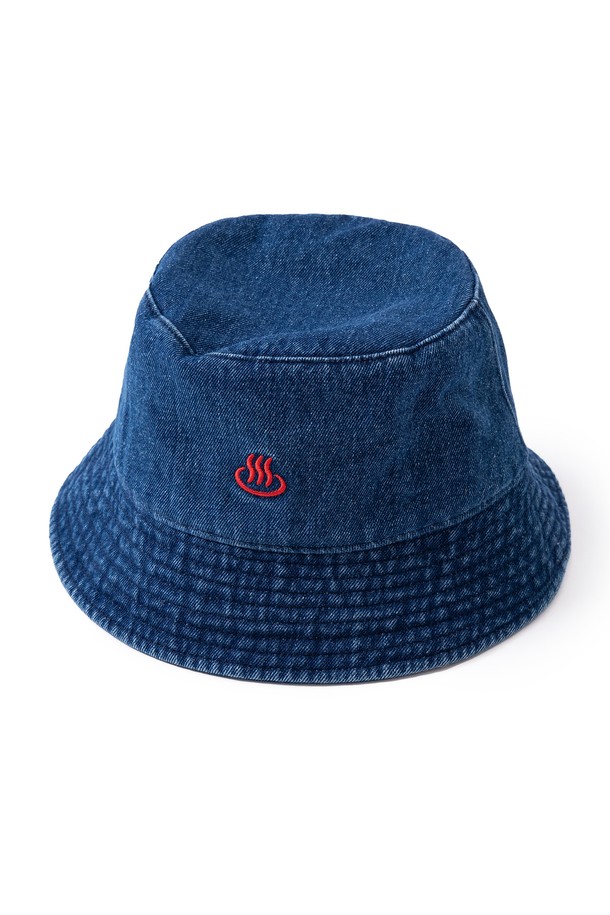 BIG WAVE - 모자 - [BIG WAVE] BOY LOGO BUCKET HAT (DENIM)