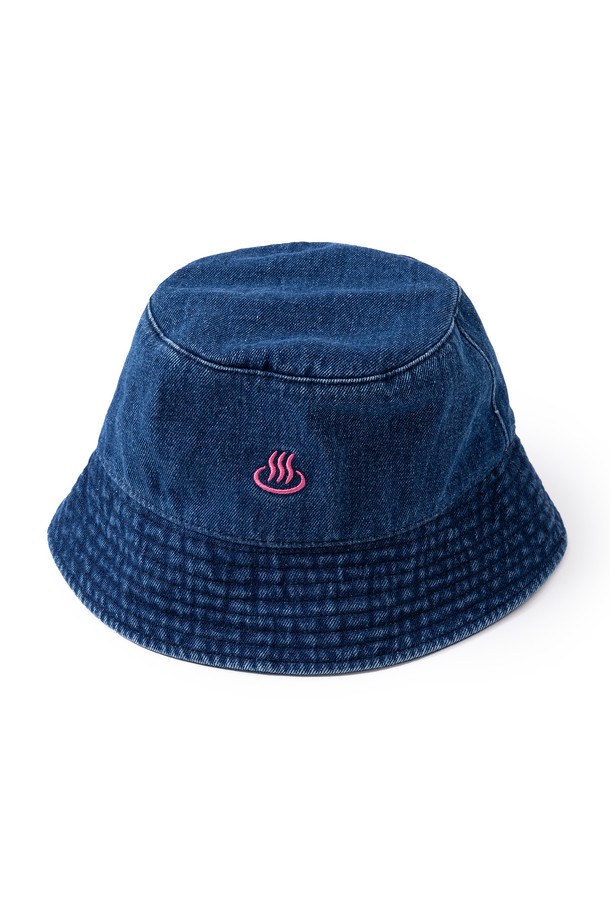 BIG WAVE - 모자 - [BIG WAVE] GIRL LOGO BUCKET HAT (DENIM)