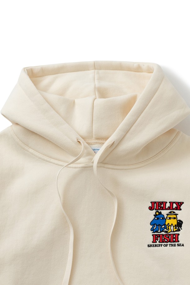 BIG WAVE - 후디 - [BIG WAVE] SHERIFF OF THE SEA HOODY (CREAM)