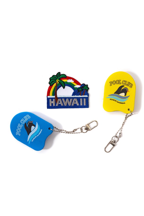 BIG WAVE - 기타소품 - [BIG WAVE] POOL CLUB FLOAT BOARD KEY RING (2colors)