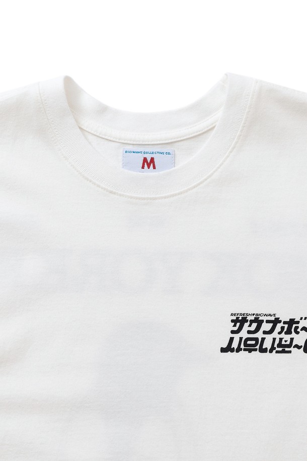 BIG WAVE - 반팔티셔츠 - [BIG WAVE] MOK YORKER TEE  (OFF WHITE)