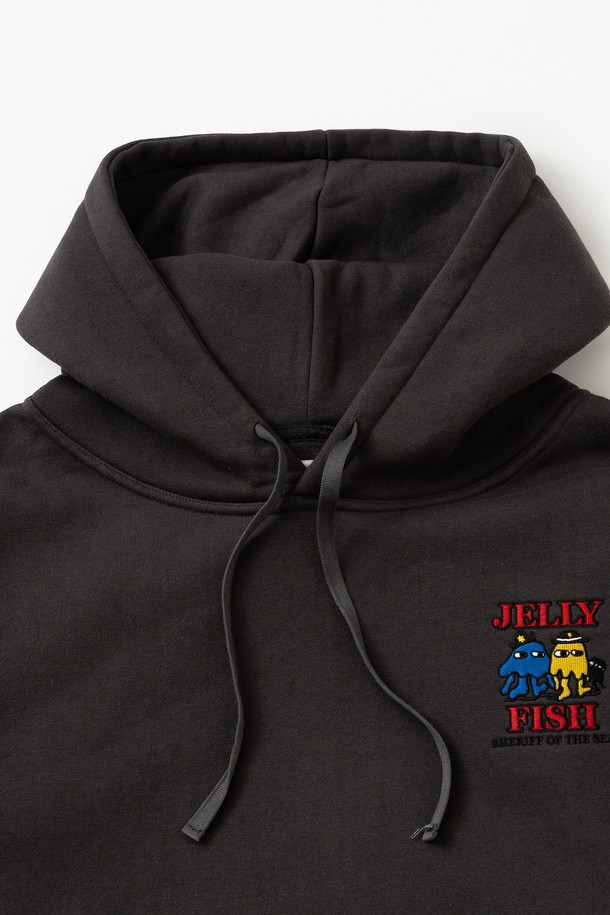 BIG WAVE - 후디 - [BIG WAVE] SHERIFF OF THE SEA HOODY (CHARCOAL)