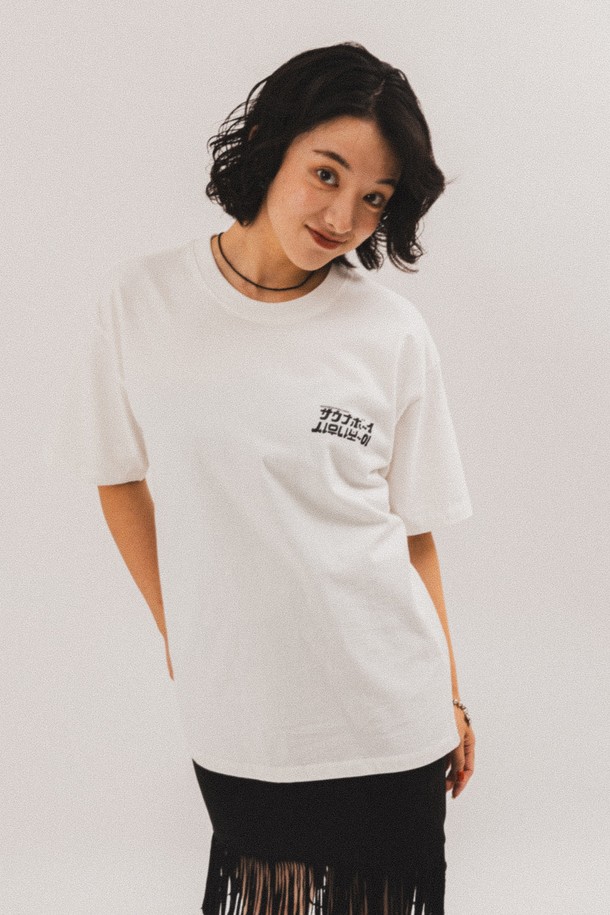 BIG WAVE - 반팔티셔츠 - [BIG WAVE] MOK YORKER TEE  (OFF WHITE)