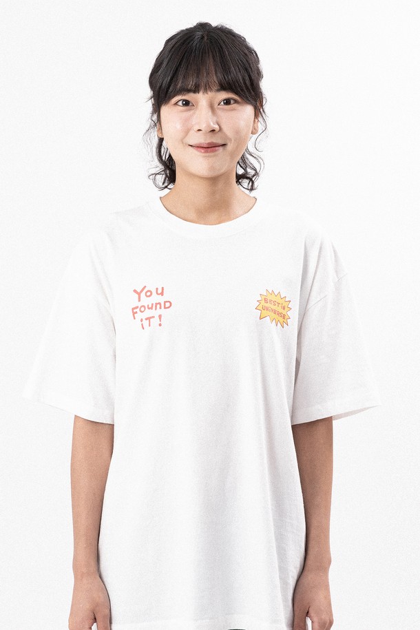 BIG WAVE - 반팔티셔츠 - [BIG WAVE]  BEST IN UNIVERSE TATTOO TEE (OFF WHITE)