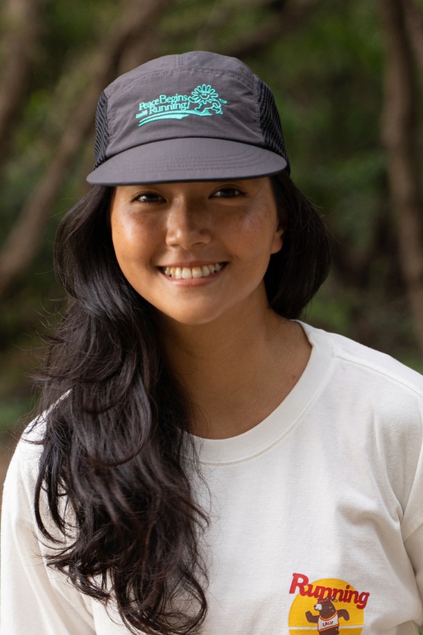 BIG WAVE - 모자 - PEACE RUNNERS CAP (BLACK)