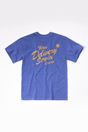 [BIG WAVE] W.D.S HAWAII FONT TYPE T-SHIRT (ROYAL PURPLE)