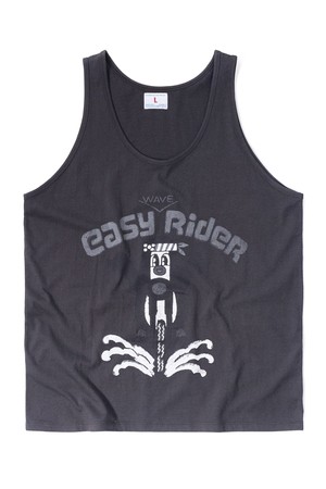 [BIG WAVE] EASY WAVE RIDER SLEEVELESS (CHARCOAL BLACK)