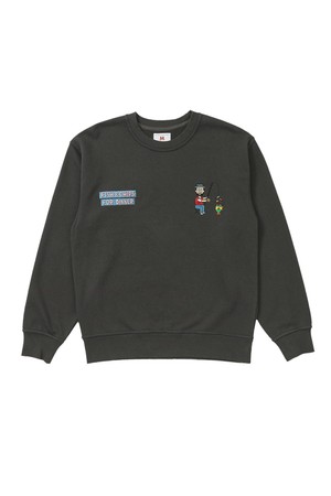 [BIG WAVE] FISH & CHIPS SWEATSHIRT (WARM SLATE)