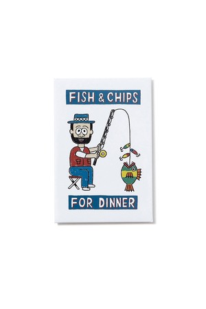 [BIG WAVE] FISH & CHIPS MAGNET