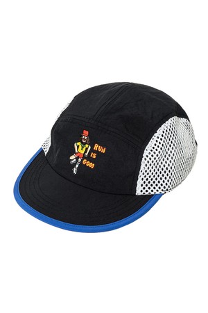 [BIG WAVE] RUN IS GOOD RUNNERS CAP (BLACK)