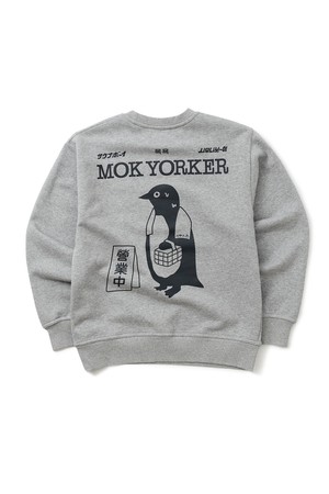 [BIG WAVE] MOK YORKER SWEATSHIRT (SPORTS GREY)