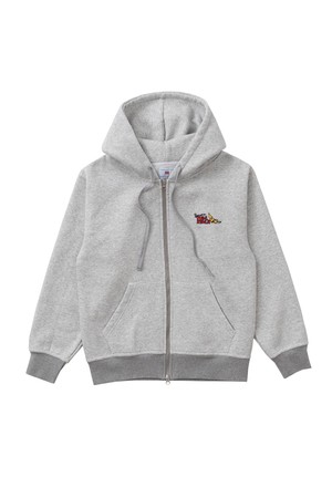 [BIG WAVE] BANANA TUBE RIDER LOGO 2-WAY ZIP (HEATHER GRAY)