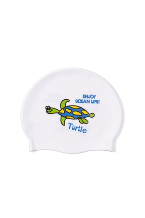 TURTLE SWIM CAP (POOL WHITE)