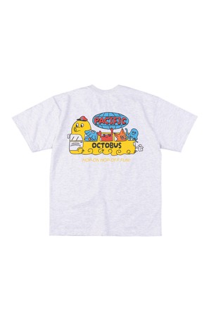 PACIFIC OCTOBUS TEE (WHITE MELANGE)