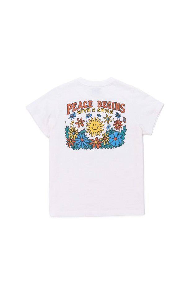 BIG WAVE - 반소매 티셔츠 - [BIG WAVE] PEACE AGAIN TEE (WOMEN)