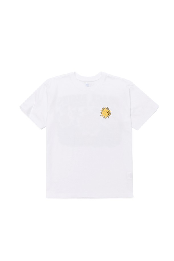 BIG WAVE - 반팔티셔츠 - [BIG WAVE] PEACE AGAIN TEE (OFF WHITE)