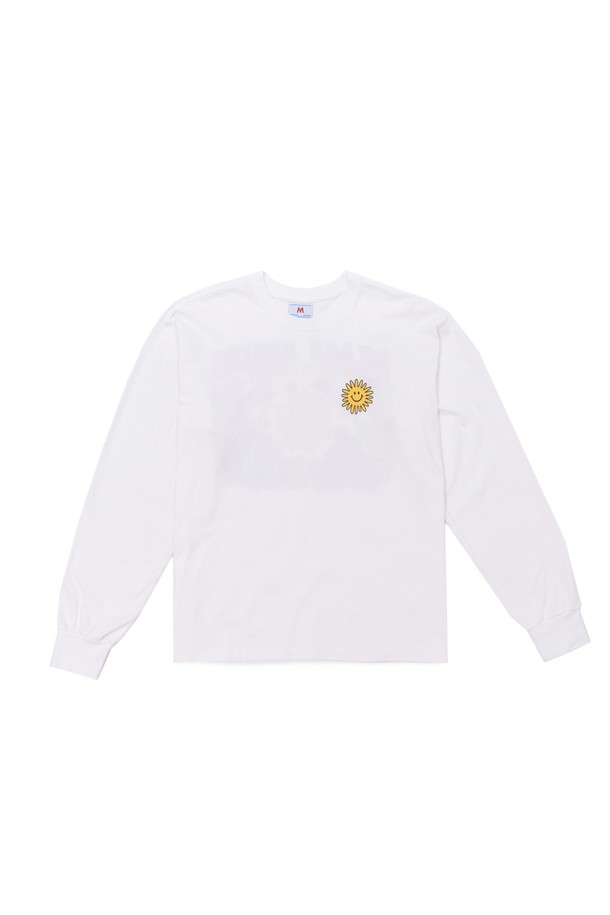 BIG WAVE - 긴팔티셔츠 - [BIG WAVE] PEACE AGAIN L/S TEE(OFF WHITE)