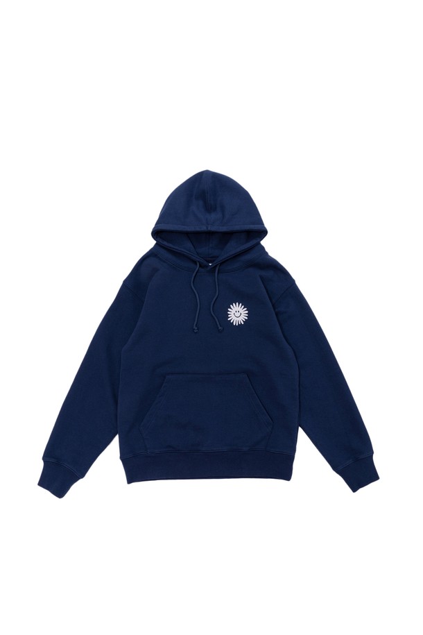 BIG WAVE - 후디 - [BIG WAVE] PEACE AGAIN HOODY (TEAL NAVY)