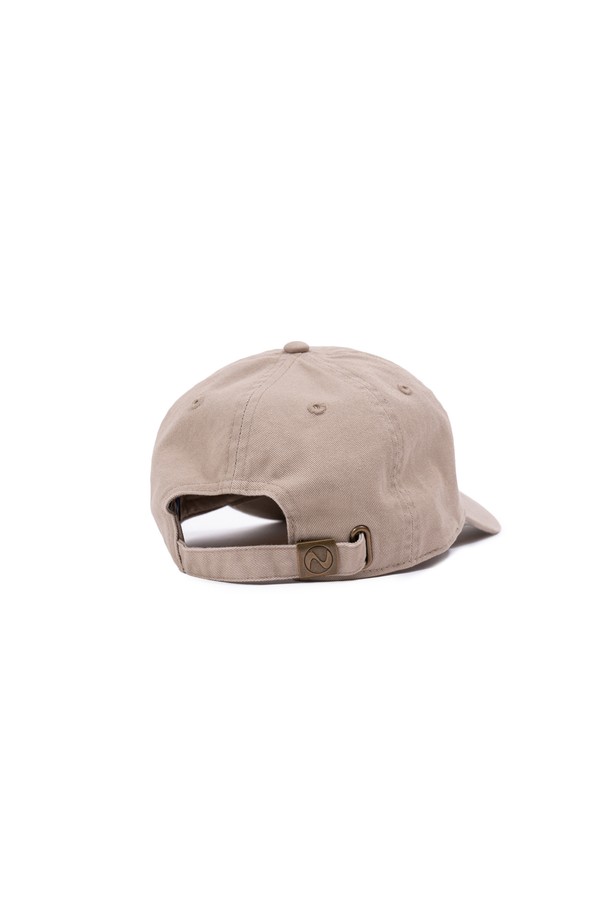 BIG WAVE - 모자 - [BIG WAVE] 24H PEACE SMILE WASHED CAP (SAND KHAKI)