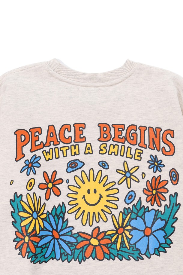 BIG WAVE - 스웻셔츠 - [BIG WAVE] PEACE AGAIN SWEATSHIRT (WOMEN)