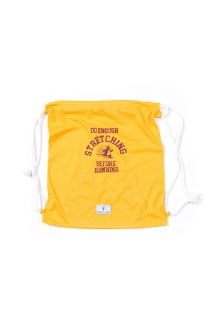 STRETCHING WITH PENGUINS STRING BAG (MUSTARD)