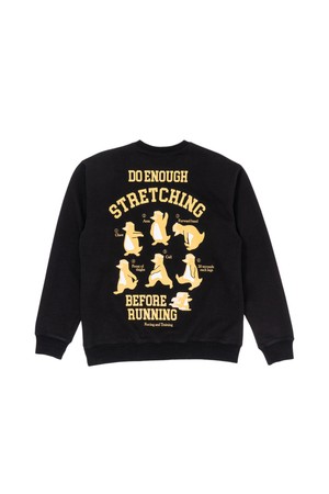스트레칭 펭귄 스웻셔츠 (블랙)