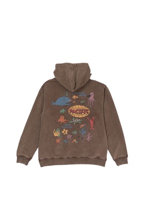 인조이 오션 라이프 후드티 (브라운)