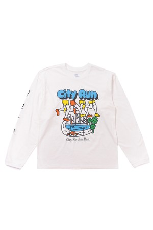 시티 런 긴팔티셔츠 (오프 화이트)