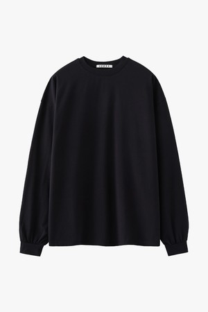 (우먼)데일리 요크 오버 티셔츠 블랙