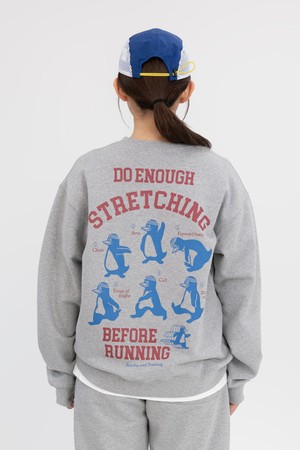 스트레칭 펭귄 맨투맨 (스포츠 그레이)