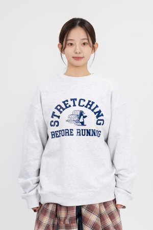 스트레칭 펭귄 맨투맨 (1% 멜란지)