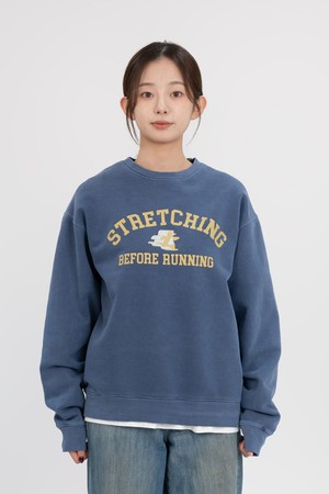 스트레칭 펭귄 맨투맨 (네이비 블루)