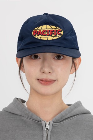 퍼시픽 자수 나일론 와이드 캡 모자 (네이비)