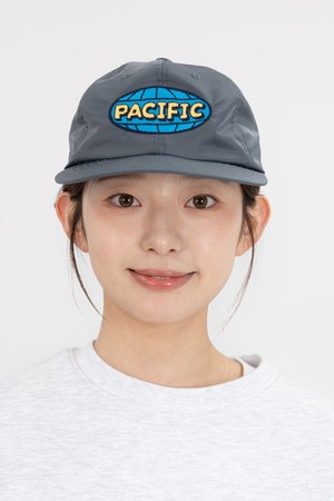 퍼시픽 자수 나일론 와이드 캡 모자 (그레이)