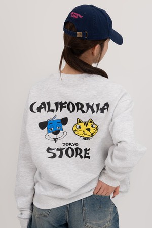 캘리포니아스토어 도그앤캣 맨투맨 (1% 멜란지)