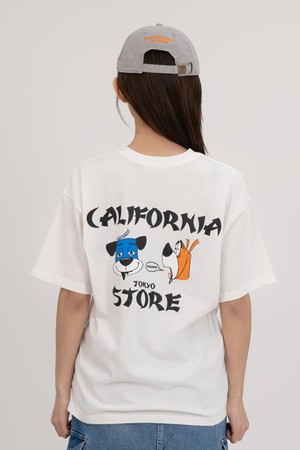 캘리포니아스토어 도그앤캣 티셔츠 (오프 화이트)