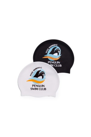 펭귄 스윔 클럽 미끄럼 방지 수영모자 (2컬러)