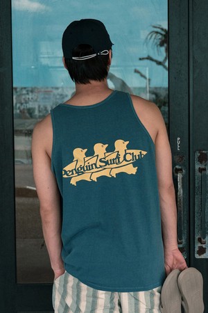 펭귄 서프 클럽 피그먼트 나시 (네이비)