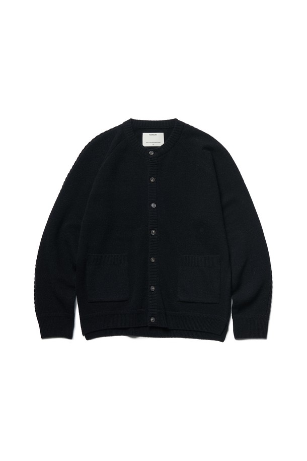 RAMOLIN - 가디건 - Lisse Merino U Cardigan Black