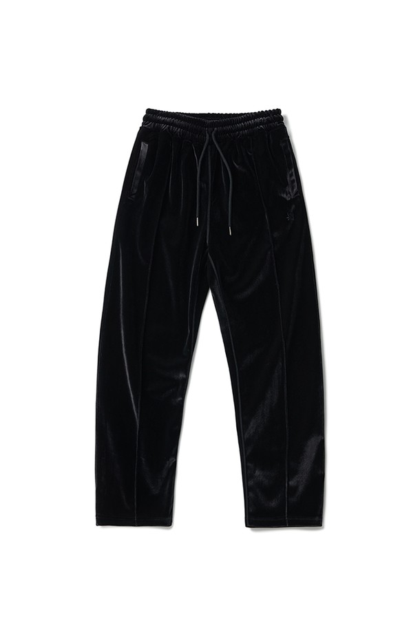 RAMOLIN - 캐주얼팬츠 - Velour Track Pants Black