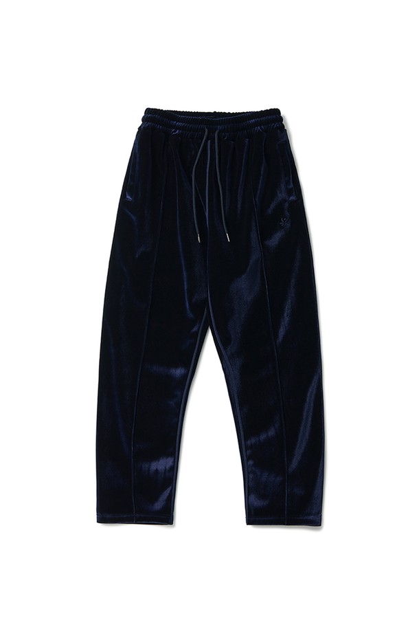 RAMOLIN - 캐주얼팬츠 - Velour Track Pants Navy 